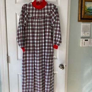 Vintage Lanz of Salzburg Plaid Nightgown